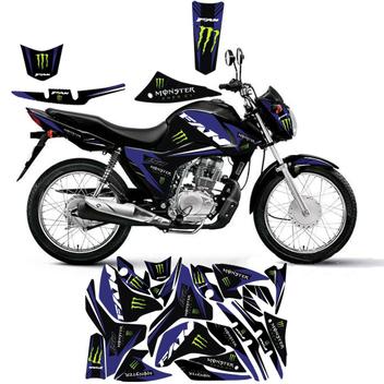 Adesivo personalizado honda fan cg 150 família do grau 2011-2015 premium  plus - OLIGRAPHICS - Adesivo para Moto - Magazine Luiza