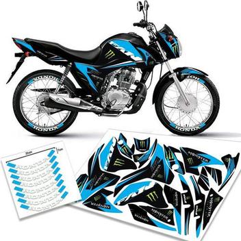 Adesivo personalizado honda fan cg 150 família do grau 2011-2015 premium  plus - OLIGRAPHICS - Adesivo para Moto - Magazine Luiza