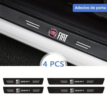 Adesivo Protetor De Soleira De Porta De Carro De Fibra De Carbono Para ...