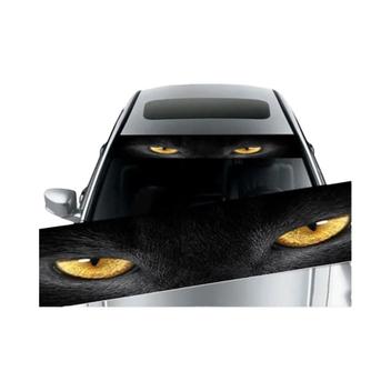 Adesivos 3D para Pára-brisa de Carro - Fantasma, Olhos de Lobo e Outros ...