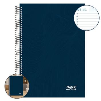 Agenda Profissional 2026 Espiral Grande Trade Plus Diária Folha Inteira ...