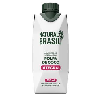 Água de Coco Integral c/ Polpa NATURAL BRASIL 330ml - Água de Coco ...