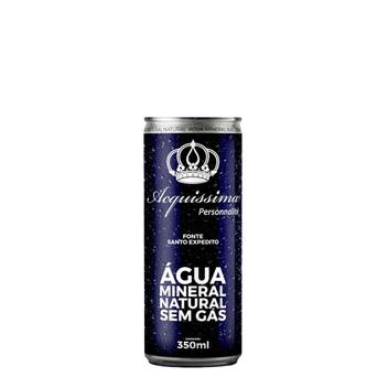 Água Mineral Natural Sem Gás Lata Acquíssima 350ml - Acquissima - Água ...