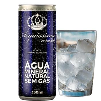 Água Natural Acquissima Lata 350ml - Pack 12 Unidades Ph 6,5 - AQUI DA ...