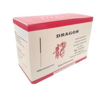 Agulha de Acupuntura 0,25x30mm cx c/ 1000 unid Dragon - Gold Dragon