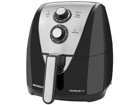 Air Fryer Fritadeira Familia Mondial AFN-40-BI Preto 4L com Timer ...
