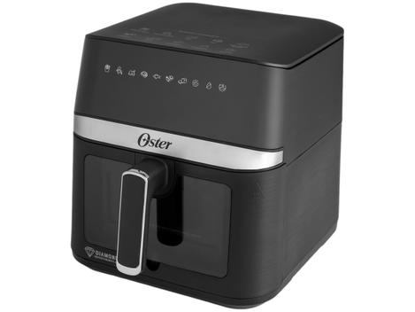 Air Fryer Oster DiamondTech CKSTAF60WDDF Preto e Prata com Timer 6L - Fritadeira sem Óleo / Air Fryer - Magazine Pechinchaai