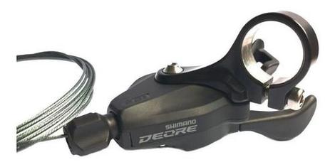 Shimano Deore SL-M4100 Rapidfire Plus – Levier De Vitesse 10 Vitesses, Montage Par Collier, Noir