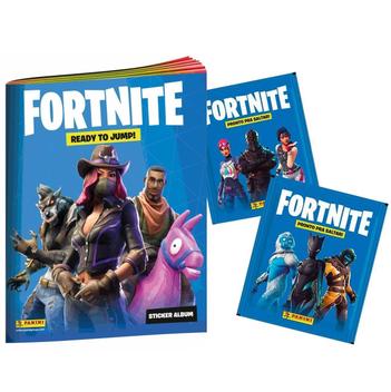 Kit Game Album Fortnite Panini Oficial + 180 Figurinhas