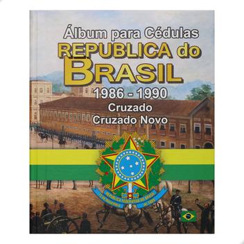 Álbum para Cédulas República do Brasil Cruzado e Cruzado Novo 1986