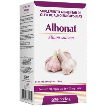 Alhonat 250mg 30 Cápsulas Óleo De Alho Em Cápsulas (049) - Arte Nativa ...