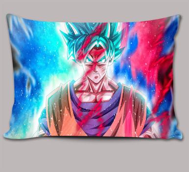 Almofada 27x37 Goku Super Sayajin Blue Kaioken Dragon Ball