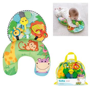 Almofada Tapete de Atividades BUBA Infantil Bebê com Brinquedo Mordedor ...