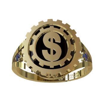 Anel de Formatura Gestão Financeira em Ouro 18K - Vieira Cruz Joias ...