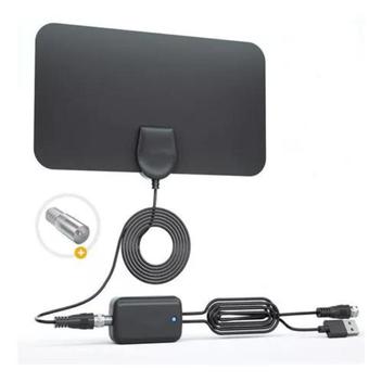 Antenna TV Amplificata 2025 – Ricezione 360°, Supporto 4K HD, VHF/UHF, Con Amplificatore Di Segnale Regolabile E Base Magnetica