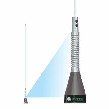 Antena Móvel VHF 1/4 de Onda SLIM com mola - AP6186 - Bird