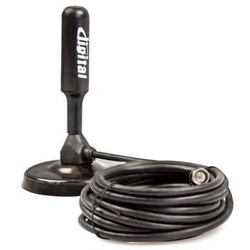 Antena Tv Digital Amplificada Interna Externa Prova Agua Cabo 4.3m UHF ...