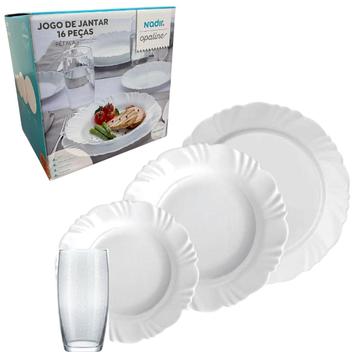 Aparelho de Jantar Opaline Petala 16 pcs 1842 - Nadir - Aparelho de ...