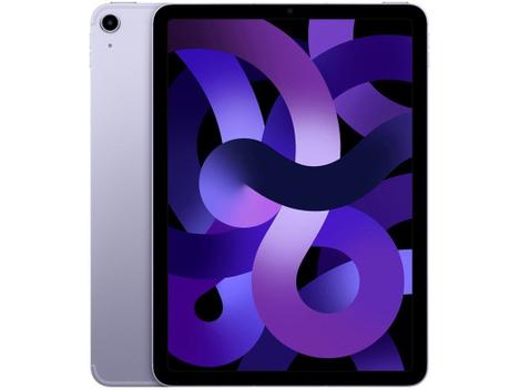 iPad Air 5 64GB Wi-Fi + Apple Pencil2付 Apple iPad Air (5ª geração, Wi-Fi + Cellular, 64GB) - Roxo - Apple