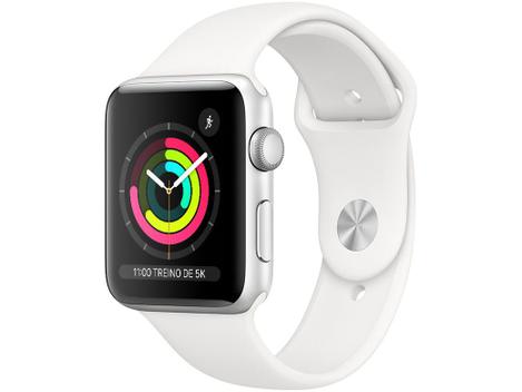 Apple Watch Series 3 (GPS) 42mm Caixa Prateada - Alumínio Pulseira