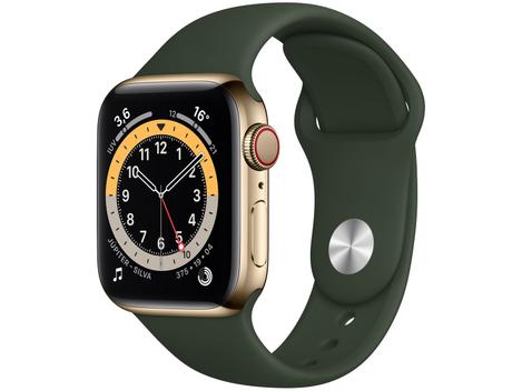 Apple Watch Series 6 40mm Dourada GPS + Cellular - Pulseira