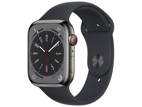 Apple Watch Series 8 45mm GPS + Cellular Caixa Grafite Aço