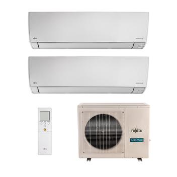 Ar Condicionado Multisplit Bi 24000 Btu(2x12000) Quente/frio - Inverter - Fujitsu - 220v - Asbg12lmca / Aobg18lac2