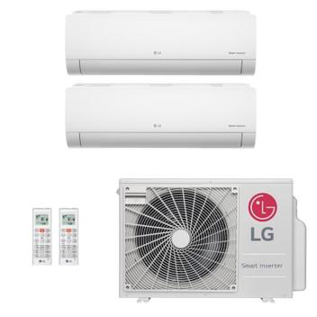 Ar Condicionado Multisplit Bi 21000 Btu(7000+12000) Quente/frio - Inverter - LG - 220v - Amnw12gtuc0 Amnw07gtuc0 / Z2uw18gfa1
