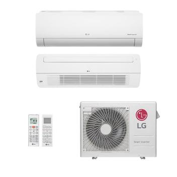 Ar Condicionado Multisplit Bi 30000 Btu(12000+18000) Quente/frio - Inverter - LG - 220v - Amnw18gttc0 Amnw12gsja1 / Z3uw21gfb1
