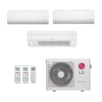 Ar Condicionado Multisplit Tri 36000 Btu(2x9000+18000) Quente/frio - Inverter - LG - 220v - Amnw18gttc0 Amnw09gsja0 / A3uw24gfa3