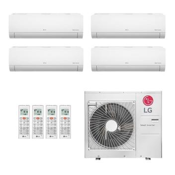 Ar Condicionado Multisplit Quad 51000 Btu(2x12000+9000+18000) Quente/frio - Inverter - LG - 220v - Amnw18gska1 Amnw12gsja1 Amnw09gsaa1 / Z4