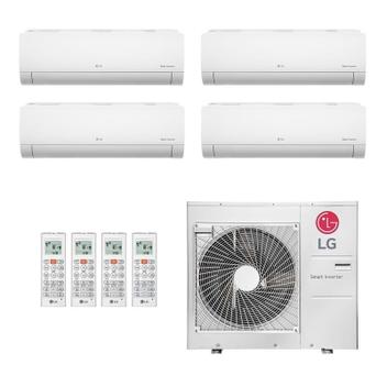 Ar Condicionado Multisplit Quad 39000 Btu(3x9000+12000) Quente/frio - Inverter - LG - 220v - Amnw09gsaa1 Amnw12gsja1 / Z4uw30gfb1