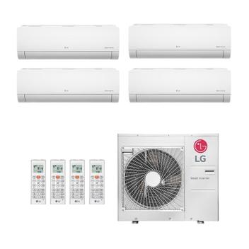 Ar Condicionado Multisplit Quad 45000 Btu(3x9000+18000) Quente/frio - Inverter - LG - 220v - Amnw09gsja0 Amnw18gska0 / A4uw30gfa2