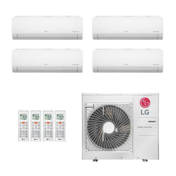 Ar Condicionado Multisplit Quad 48000 Btu(2x9000+12000+18000) Quente/frio - Inverter - LG - 220v - Amnw18gska1 Amnw12gsja1 Amnw09gsaa1 / Z5