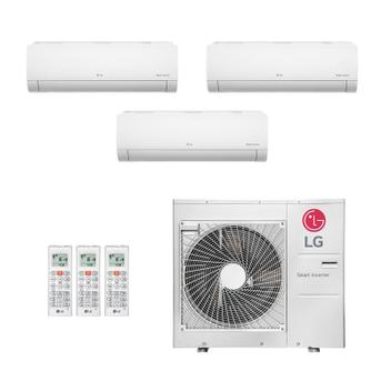 Ar Condicionado Multisplit Tri 42000 Btu(2x9000+24000) Quente/frio - Inverter - LG - 220v - Amnw09gsaa1 Amnw24gska1 / Z5uw36gfb1