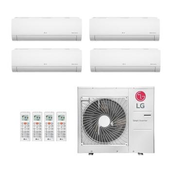 Ar Condicionado Multisplit Quad 45000 Btu(3x9000+18000) Quente/frio - Inverter - LG - 220v - Amnw18gska1 Amnw09gsaa1 / Z5uw36gfb1