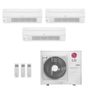 Ar Condicionado Multisplit Tri 33000 Btu(2x12000+9000) Quente/frio - Inverter - LG - 220v - Amnw12gtuc0 Amnw09gtuc0 / Z5uw48gfb1