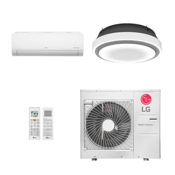 Ar Condicionado Multisplit Bi 54000 Btu(18000+36000) Quente/frio - Inverter - LG - 220v - Amnw36gylp0 Amnw18gska1 / Z5uw48gfb1