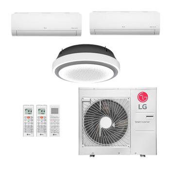 Ar Condicionado Multisplit Tri 50000 Btu(2x7000+36000) Quente/frio - Inverter - LG - 220v - Amnw36gylp0 Amnw07gsaa1 / Z5uw48gfb1