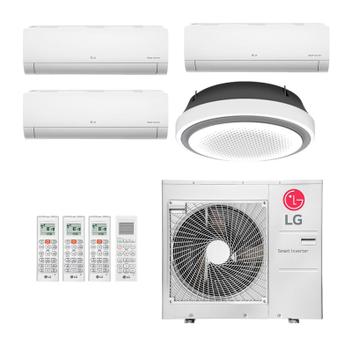 Ar Condicionado Multisplit Quad 72000 Btu(3x12000+36000) Quente/frio - Inverter - LG - 220v - Amnw36gylp0 Amnw12gsja1 / Z5uw48gfb1