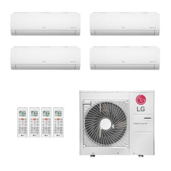 Ar Condicionado Multisplit Quad 45000 Btu(3x9000+18000) Quente/frio - Inverter - LG - 220v - Amnw18gska1 Amnw09gsaa1 / Z5uw48gfb1