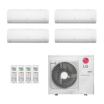 Ar Condicionado Multisplit Quad 51000 Btu(3x9000+24000) Quente/frio - Inverter - LG - 220v - Amnw24gska1 Amnw09gsaa1 / Z5uw48gfb1