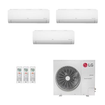 Ar Condicionado Multisplit Tri 30000 Btu(2x18000+24000) Frio - Inverter - LG - 220v - Amnw24gska1 Amnw18gska1 / Z5uq54gfb1