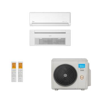 Ar Condicionado Multisplit Bi 27000 Btu(9000+18000) Quente/frio - Inverter - Springer Midea - 220v - 40kvaqb18m5 42ezmsa09m5 / 38mbmta27m5
