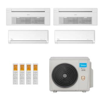Ar Condicionado Multisplit Quad 42000 Btu(2x9000+2x12000) Quente/frio - Inverter - Springer Midea - 220v - 40kvaqb12m5 42ezmsa09m5 / 38mbmpa42m5