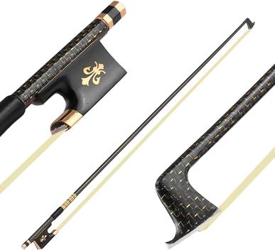 Widybord Archetto Per Violino, 4/4, In Fibra Di Carbonio, Per Principianti E Giocatori Professionisti (rosa - Foto 11