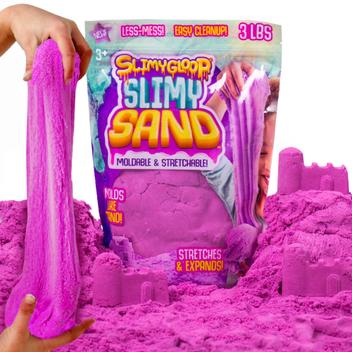 Areia Slime SlimyGloop Roxa 1,36kg - Para Crianças a partir de 3 Anos ...