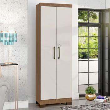 マルチネス Armário Multiuso Max Plus 2 Portas Natura/off White Zanzini