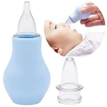 Aspirador Nasal Bebe 2 Em 1 Respire Bem Azul Lolly - Aspirador Nasal ...