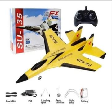 Avião De Controle Remoto 2,4G Su-35 Brinquedos Azul - Novo em Promoção na  Americanas